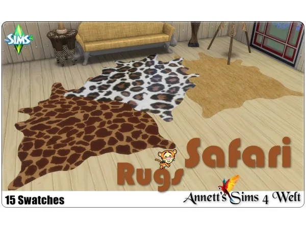 Maxis Match Many different Africa carpets by Annett's Sims 4 Welt ASW - The Sims 4 Custom Content