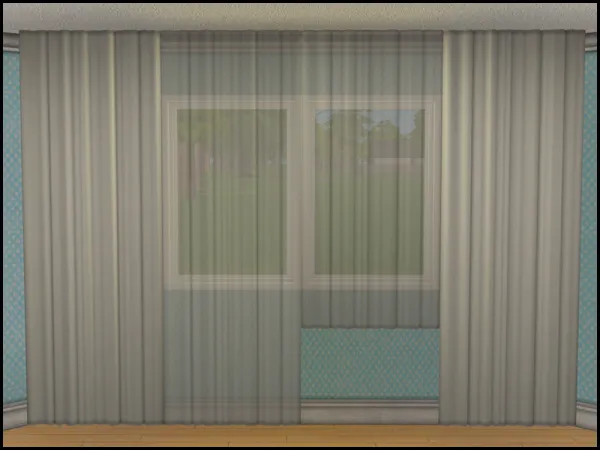 Contempo Curtain by HugeLunatic at s2a - The Sims 2 Custom Content