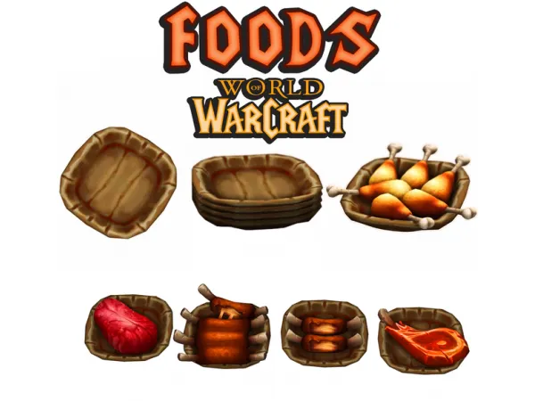 Maxis Match Warcraft Foods Auditore by Natalia - The Sims 4 Custom Content