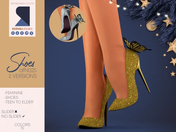 Alpha AF SHOES N025 NO SLIDER 2 VERSIONS - The Sims 4 Custom Content