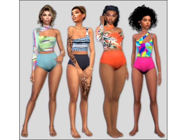 Fashionable Cut-Out Tankini Swimwear