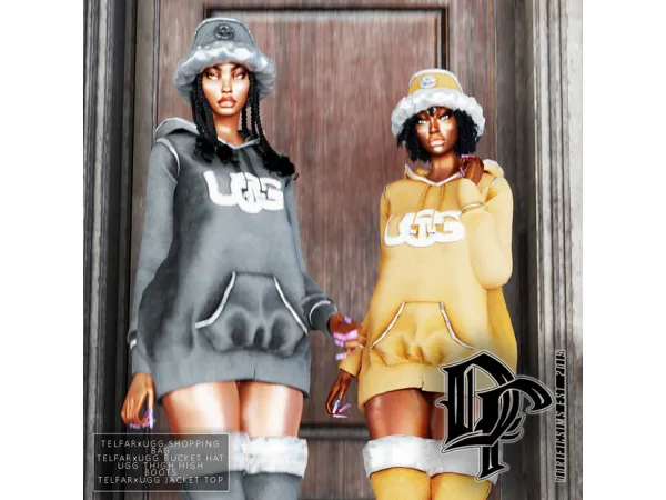 Alpha TELFARXUGG BUCET HAT by by simsfinds - The Sims 4 Custom Content