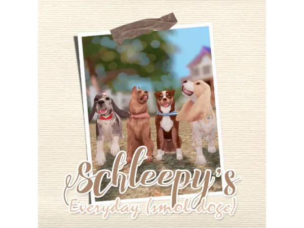 Maxis Match [schleepy] everyday smol doge - The Sims 4 Custom Content