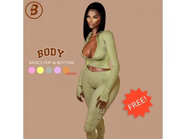Alpha PLASTICsimz Body (BASICS SET) by Raven - The Sims 4 Custom Content