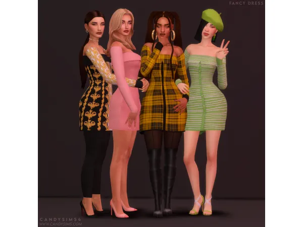 Maxis Match FANCY DRESS - The Sims 4 Custom Content