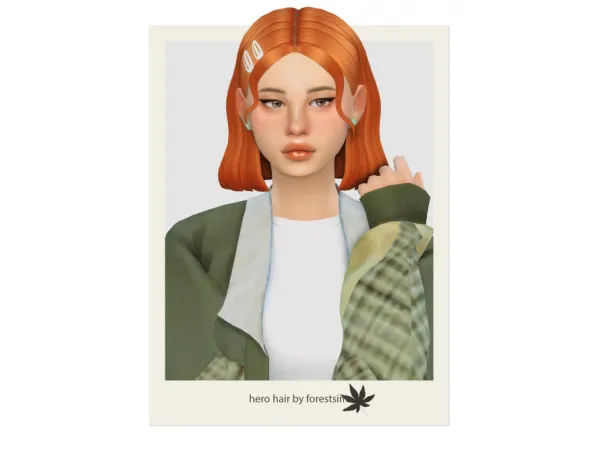 Maxis Match HERO HAIR by forestsims - The Sims 4 Custom Content