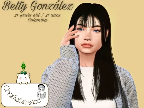 Maxis Match Betty Gonzalez by charliesims4cc - The Sims 4 Custom Content