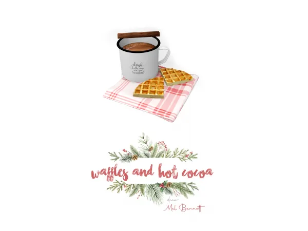 Alpha Advent Calendar 8 Waffles and Hot Cocoa by melbennett - The Sims 4 Custom Content