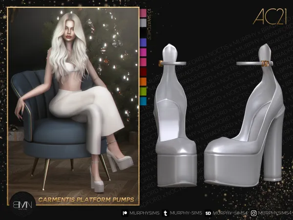 Alpha Carmentis Platform Pumps [AC21 Day 8] - The Sims 4 Custom Content