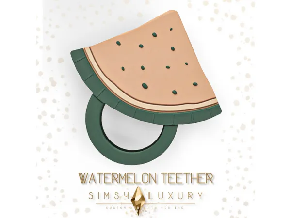 Maxis Match Watermelon Teether by Sims4Luxury - The Sims 4 Custom Content