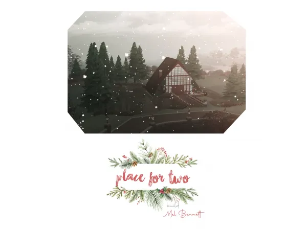 Maxis Match Advent Calendar 9 Place for Two Build by melbennett - The Sims 4 Custom Content