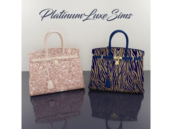 Alpha Hermès Luxury Birkin's by PlatinumLuxeSims - The Sims 4 Custom Content