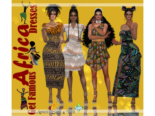 Maxis Match AFRICA is so colorful by Annett's Sims 4 Welt ASW - The Sims 4 Custom Content