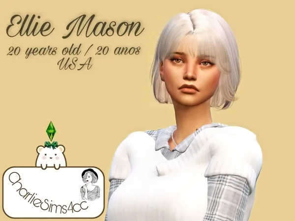 Alpha Ellie Mason by charliesims4cc - The Sims 4 Custom Content