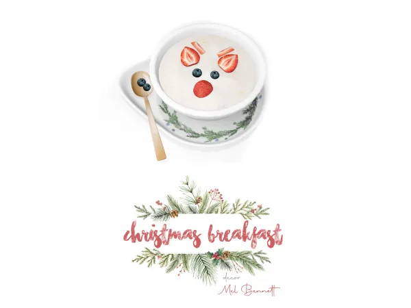 Maxis Match Advent Calendar 13 Christmas Breakfast by melbennett - The Sims 4 Custom Content
