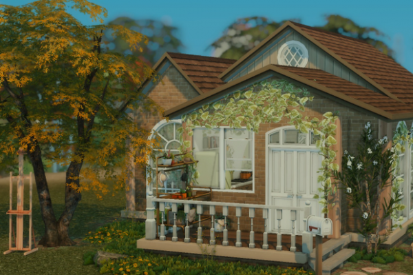 Maxis Match plant lady little home by simsfinds - The Sims 4 Custom Content