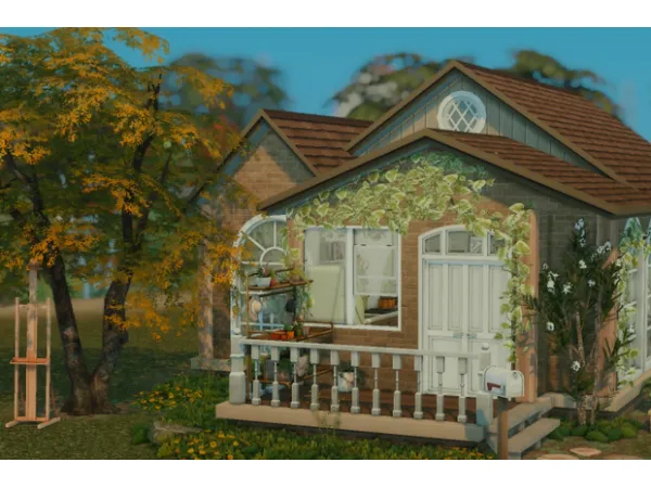 Maxis Match plant lady little home by Mandy Sims - The Sims 4 Custom Content