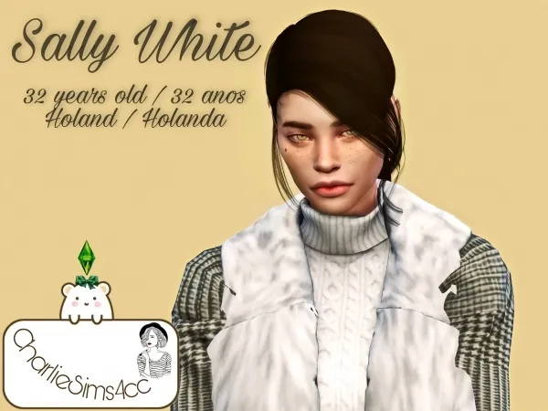 Alpha Sally White by charliesims4cc - The Sims 4 Custom Content