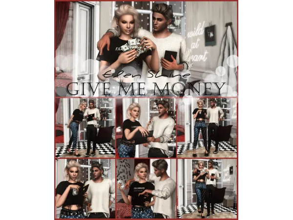 Mix [ES] Give Me Money by Elen Shine - The Sims 4 Custom Content