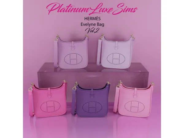 Alpha HERMÈS Evelyne Bag Vol2 (Deco) by PlatinumLuxeSims - The Sims 4 Custom Content