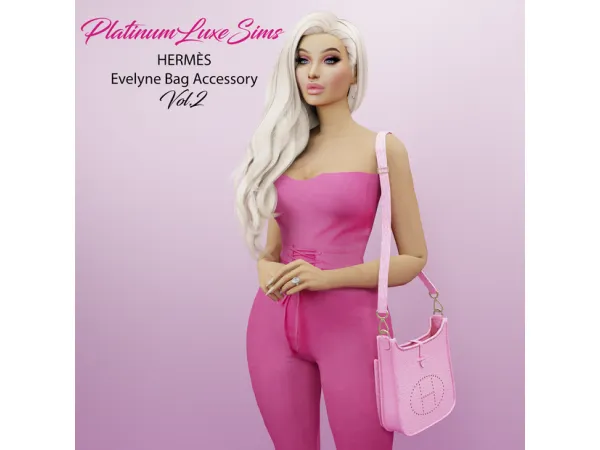 Alpha HERMÈS Evelyne Bag Vol2 (CAS Accessory) by PlatinumLuxeSims - The Sims 4 Custom Content