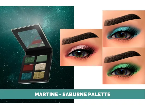 Mix MARTINE SABURNE PALETTE - The Sims 4 Custom Content