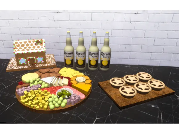 Alpha Christmas Snacks - The Sims 4 Custom Content