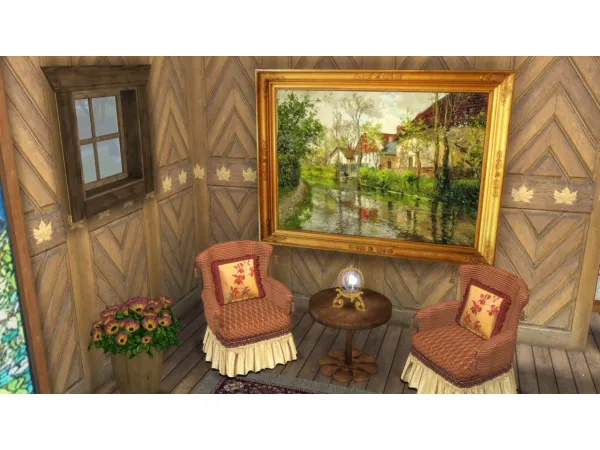 Mix Paintings by Frits Thaulow Norwegian Impressionist painte - The Sims 4 Custom Content