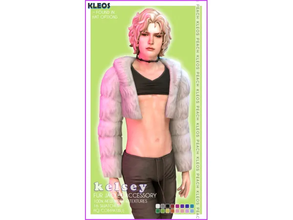 Kelsey Male Fur Jacket Accessory