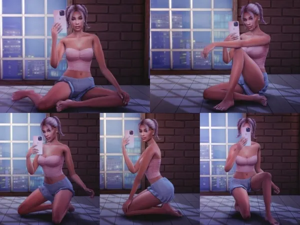 Mix Selfie Pose Pack I - The Sims 4 Custom Content