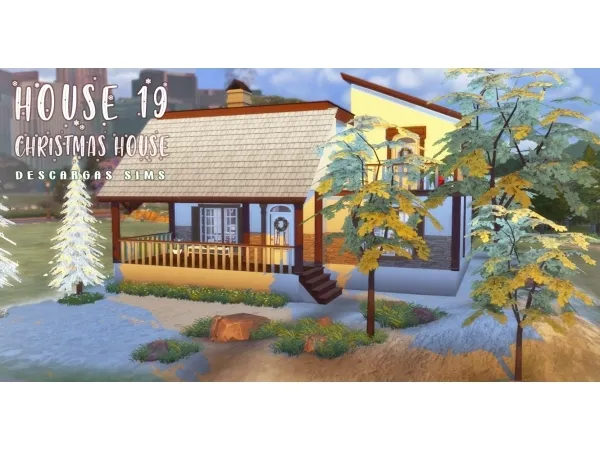 Maxis Match Christmas House - The Sims 4 Custom Content