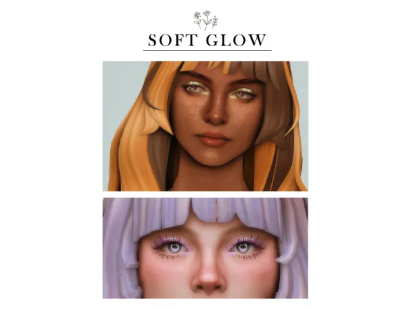 Maxis Match Soft Glow Eyeshadow by ziearel - The Sims 4 Custom Content