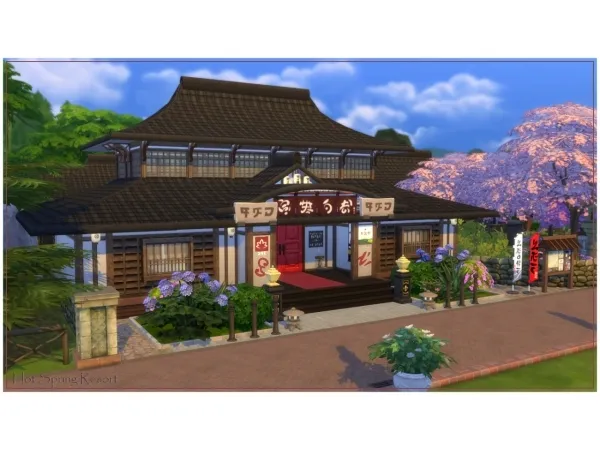Maxis Match Hot Spring Resort - The Sims 4 Custom Content