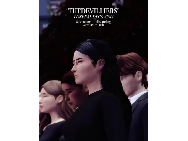 Maxis Match THEDEVILLIERS funeral [standing] deco sims by the devilliers - The Sims 4 Custom Content