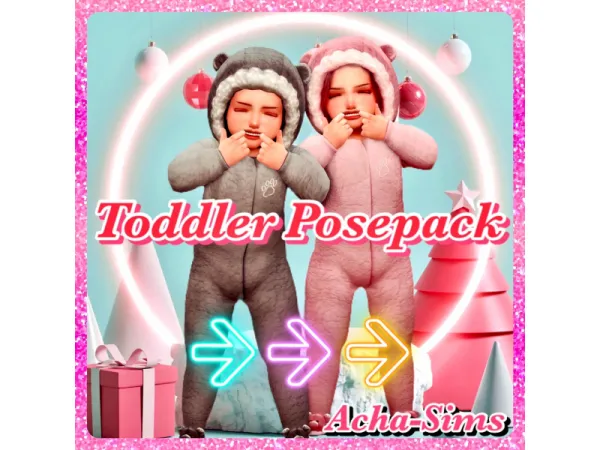 Maxis Match Acha Toddler's Posepack 1 by Acha_sims - The Sims 4 Custom Content