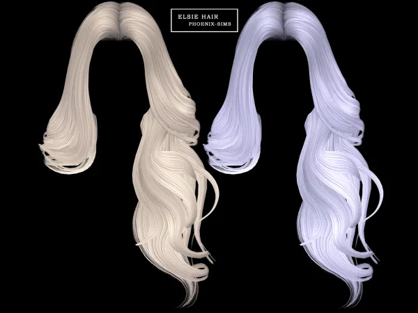 Alpha Elsie Hair - The Sims 4 Custom Content