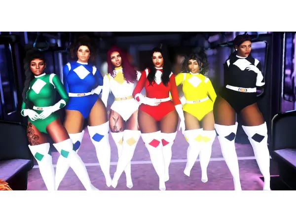 Power Ranger Costumes - The Sims 3 Custom Content