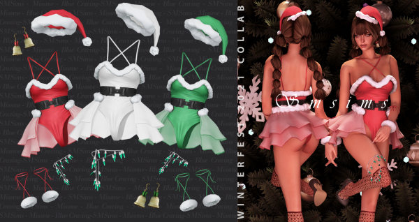 Alpha WINTERFEST COLLAB Blue Craving x Missme x SM Sims by simsfinds - The Sims 4 Custom Content
