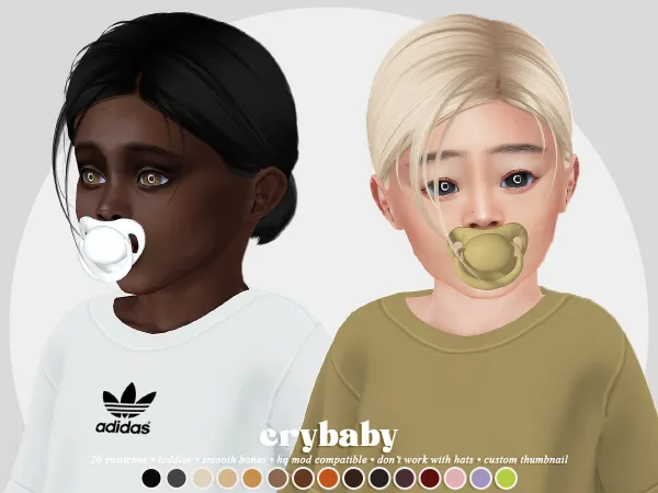 Alpha crybaby hottie hair (nightcrawler) - The Sims 4 Custom Content