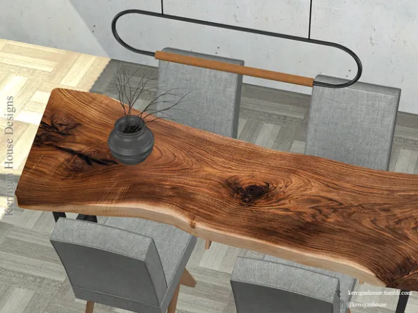 Alpha [KHD] Russell Table by Kerrigan House Designs - The Sims 4 Custom Content