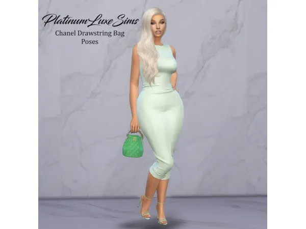 Mix Chanel Drawstring Bag Poses by PlatinumLuxeSims - The Sims 4 Custom Content