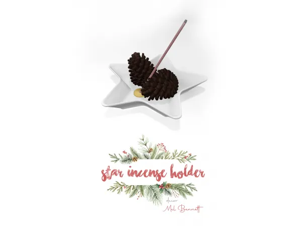 Mix Advent Calendar 19 Star Incense Holder - The Sims 4 Custom Content