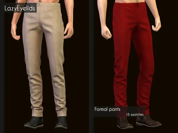 Alpha Formal pants - The Sims 4 Custom Content
