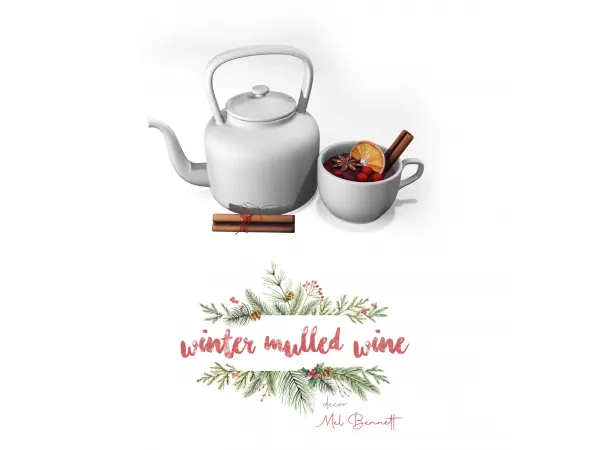 Mix Advent Calendar 16 Winter Mulled Wine - The Sims 4 Custom Content