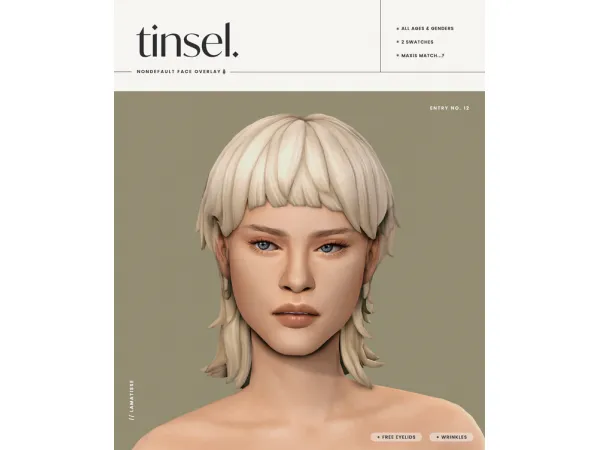 Maxis Match tinsel by lamatisse - The Sims 4 Custom Content