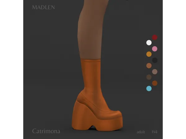 Maxis Match Carimona Boots by Madlen - The Sims 4 Custom Content