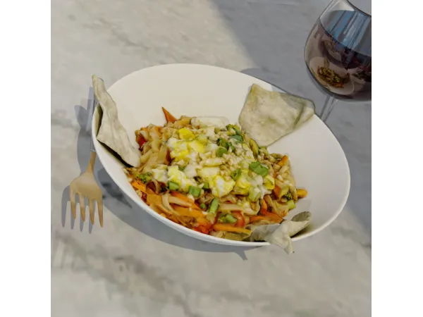 Alpha Pad Thai by Afrosimtric Sims - The Sims 4 Custom Content