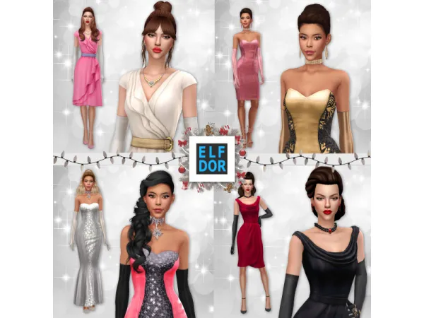 Maxis Match New Year's Set December Collection 2 - The Sims 4 Custom Content