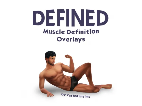 Maxis Match DEFINED Body Muscle Skin Overlays by simsfinds - The Sims 4 Custom Content