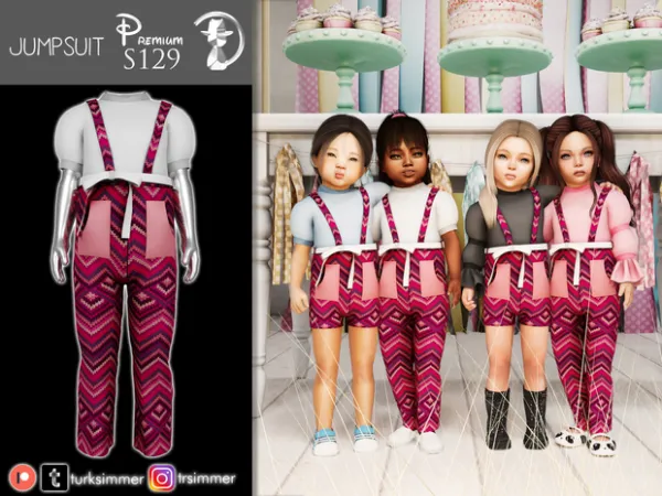 Alpha Jumpsuit S129 by turksimmer - The Sims 4 Custom Content